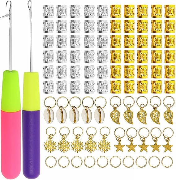 Dreadlocks Tool Sets,Crochet Needle for Dreadlocks,Crochet Sisterlock Retighten Tool,Dreadlocks Hair Extensions Locs,Tightening Accessories Hair Locking Tool for Dreads and Fashion Hair Style (92PCS)