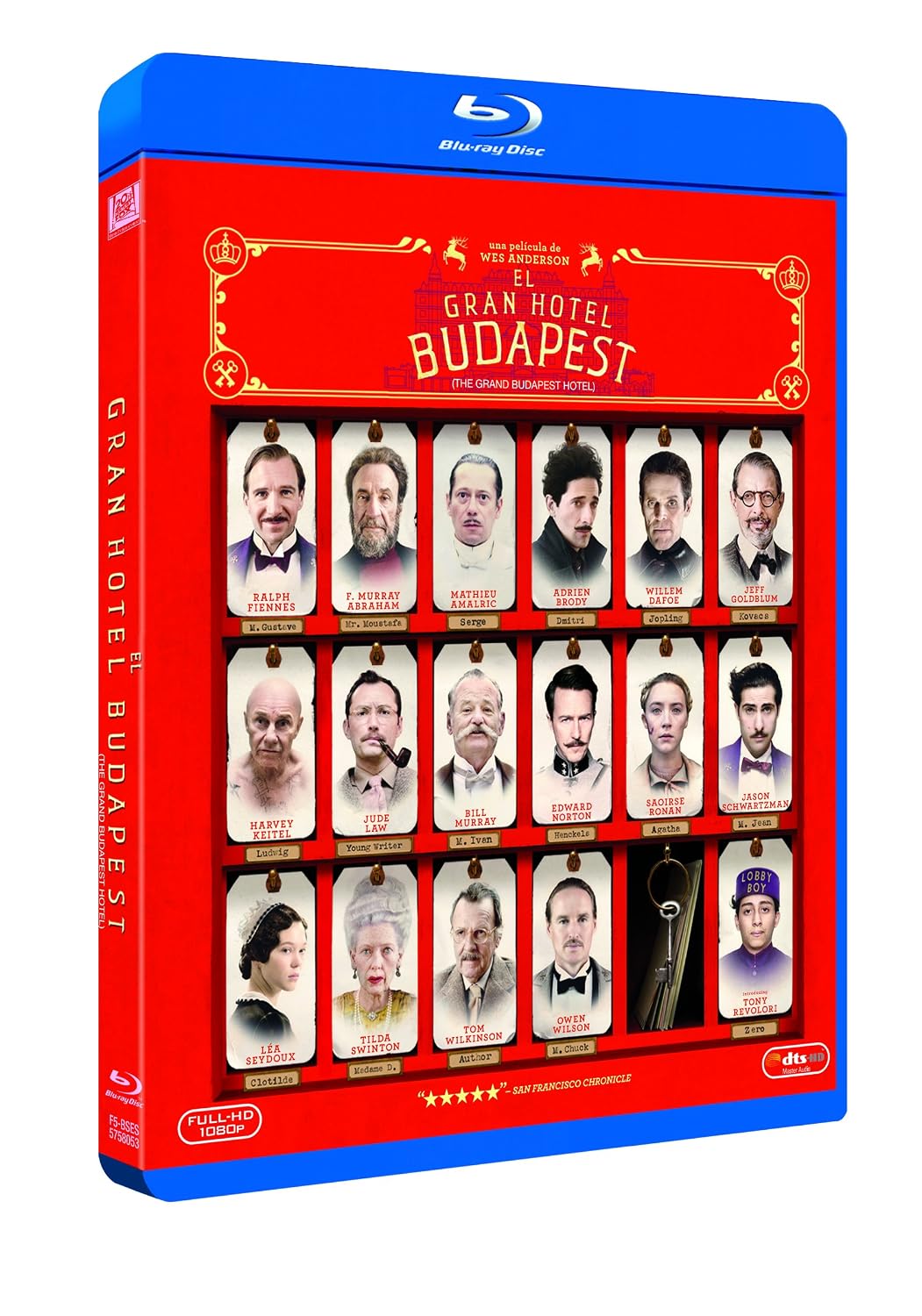 El Gran Hotel Budapest - Blu-Ray