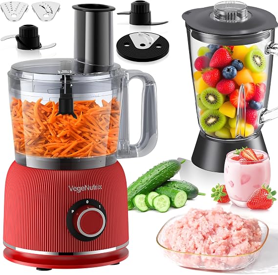 1500W Food Processor and Blender Combo