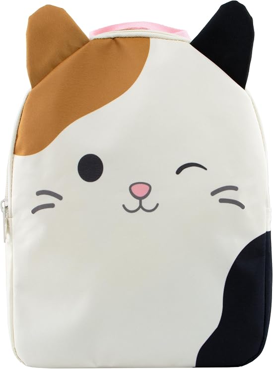 Squishmallows Girls Backpack Cam The Cat Nursery Backpack Girls Cute School Backpack Casual One Size Cream