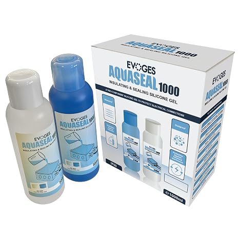 Waterproof Electrical Insulating Sealing Gel, 1000ml, 2-Part, IP68, Re-Enterable Gel, AquaSeal1000