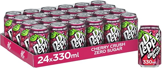 Dr Pepper Zero Cherry Crush, 24 x 330ml