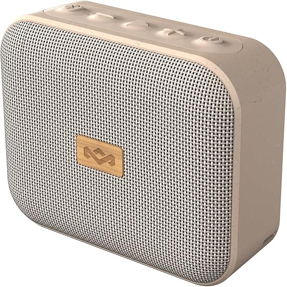 House of Marley Jammin Small Portable Bluetooth Speaker - IPX5, Cream