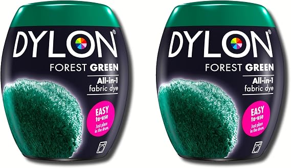New Dylon 350g Forest Green Machine Dye Pod 2 Pack
