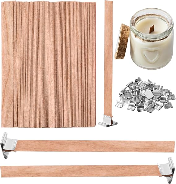 Candle Wicks for Making Candles, Wooden Wicks for Candle Making