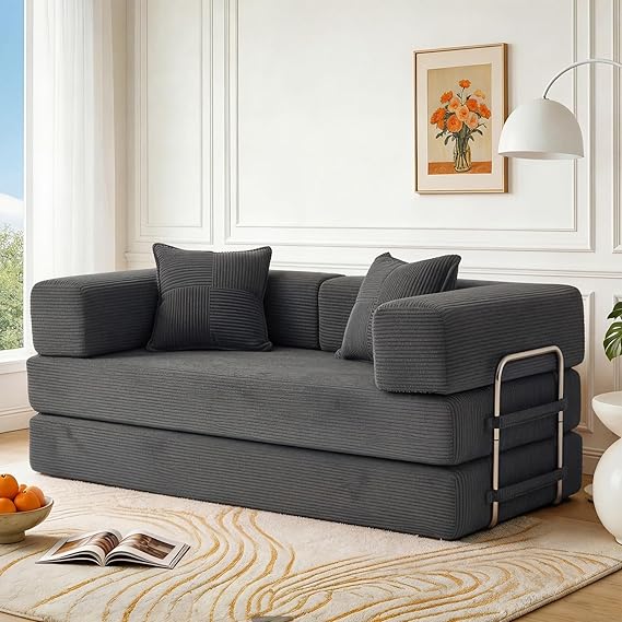 Vipbear 160cm Double Boneless Couch Sofa Bed for Living Room