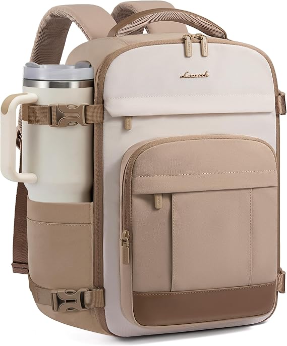 LOVEVOOK Ryanair Cabin Bags 40x30x20 Underseat Bag Backpack, Lightweight Carry On Hand Luggage Bag for Travelling, Womens Small Ryan Air Rucksack Under Seat for Air Plane, Khaki