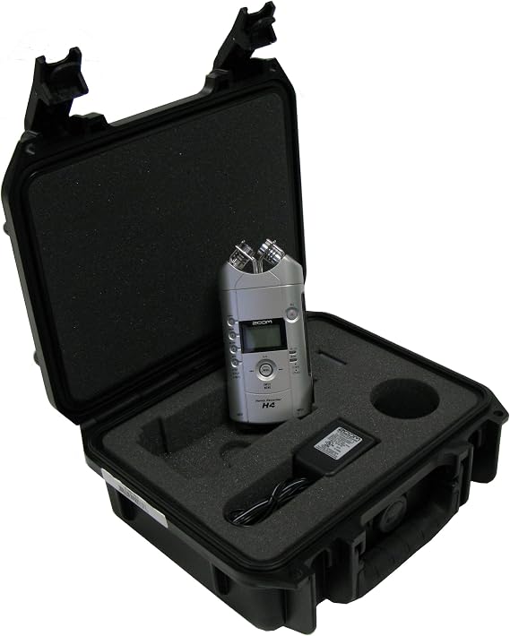 SKB Custom Fit Waterproof Equipment Case for Zoom H4 Stereo 4-Track Digital Recorder