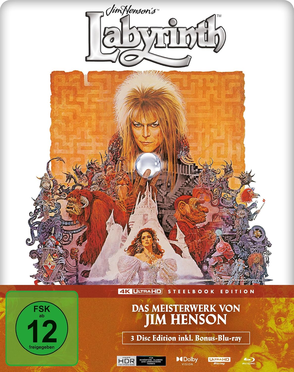 Die Reise ins Labyrinth (Steelbook 4K-UHD+2 Blu-rays)