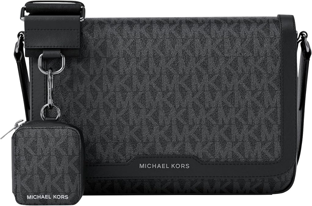 Michael Kors Men's Hudson Mini Flap Crossbody W Pouch