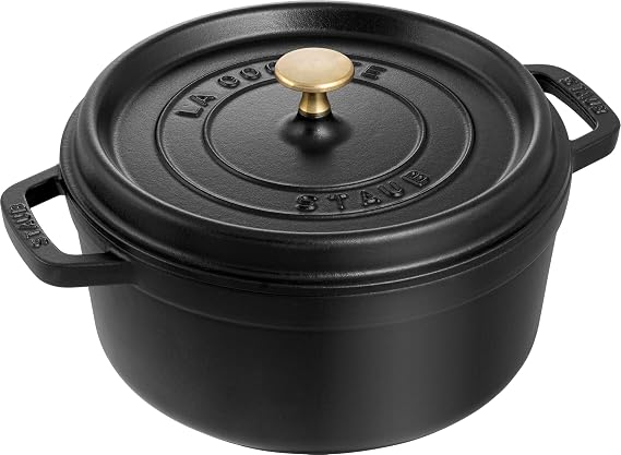 STAUB Cocotte, Cast Iron Casserole 26 cm, 5.25 L, Induction, Made in France