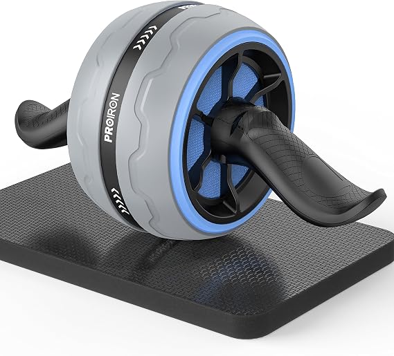 PROIRON Ab Roller Exercise Wheel,Rebound Abdominal Wheel,Abdominal Exercise Roller with Knee Pad for Abdominal & Core Strength Training,Abs Rollout Training Home and Gym