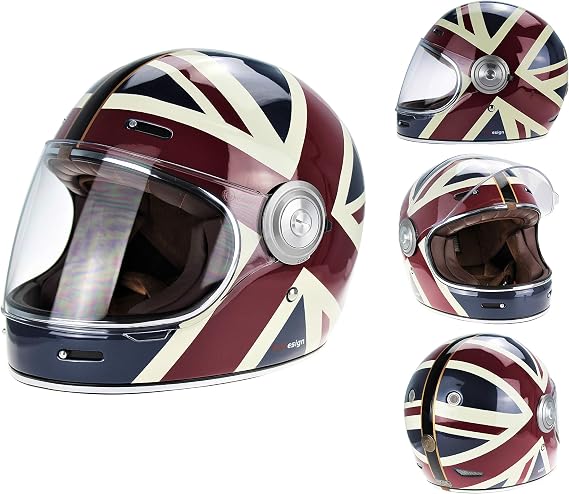 VPR.303 F659 Full Face Motorbike Helmets Motorcycle Helmet - ECE 22.05/06 Approved Full Face Helmet Adult Scooter Classic Touring Crash Helmets for Motorbikes Men and Women