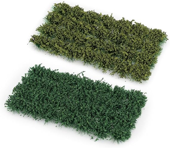 2 Box Model Grass Simulation Static Grass Tufts for Modelling Miniature Green Tufts for DIY Sandy Terrain Railway Game Scenery Miniatures Landscape