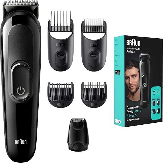 Braun Series 3 MGK3410 Hepsi Bir Arada Şekillendirme Seti, 6’sı 1 Arada Erkek Bakım Kiti