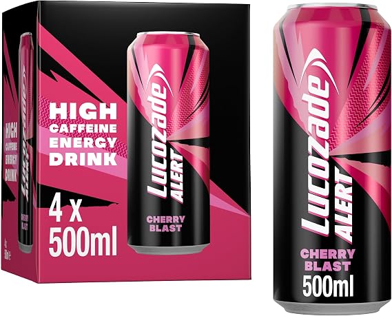 Lucozade Alert Cherry Blast 4 x 500ml