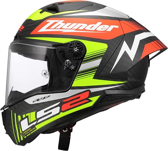 LS2 Unisex Thunder Gp Aero Replica Black Integraler Motorradhelm