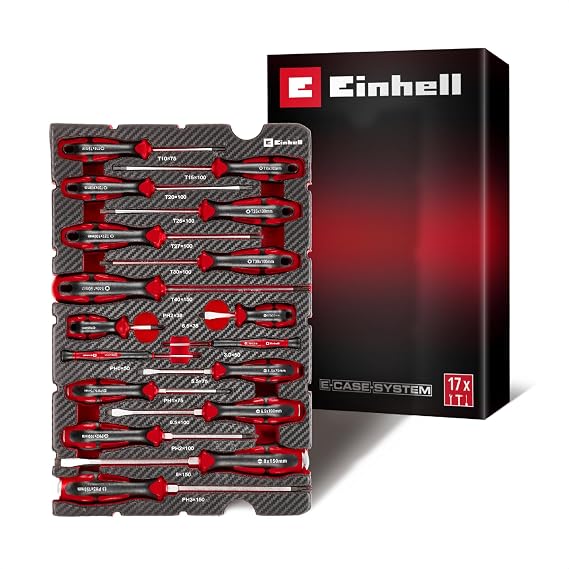 Einhell E-Case Tool Insert 17-Piece Screwdriver Set