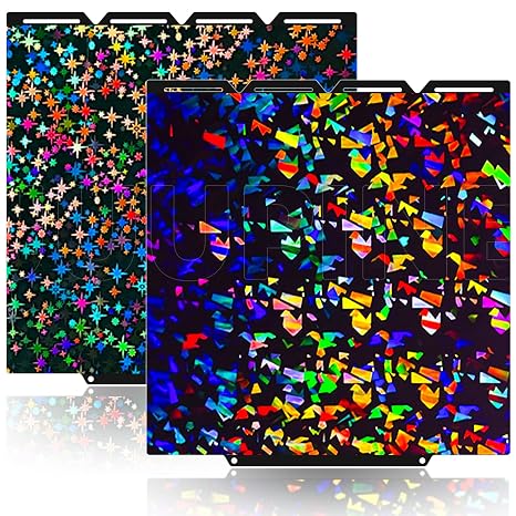 for Snapmaker U1 Build Plate（Stars + Fragments）270x270mm Double-Sided Texture PEI Heated Bed Platform, Flexible and Detachable Heatingbed Made of Spring Steel for Snapmaker U1 Parts