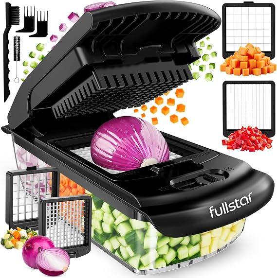 Fullstar Pro Original Chopper - Vegetable Chopper & Cutter - 2 Blades