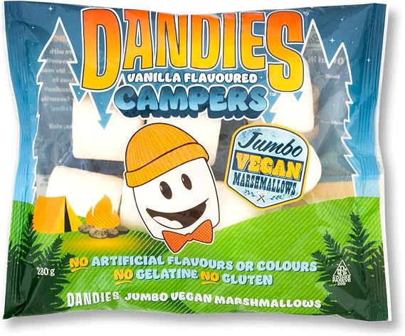 Dandies - Jumbo Vegan Marshmallows Vanilla Flavoured, 280g