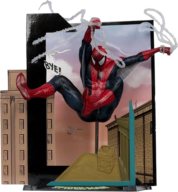 McFarlane Marvel Spider-Man (Spider-Man #6) 1:10th Scale Collectible with Scene Toys