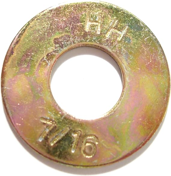 Hard-to-Find Fastener 014973325527 Grade 8 USS Flat Washers, 7/16-Inch, 25-Piece