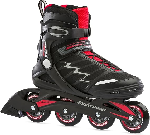 Rollerblade Bladerunner Advantage Pro XT Men's Adult Fitness Inline Skate, Black and Red, Inline Skates