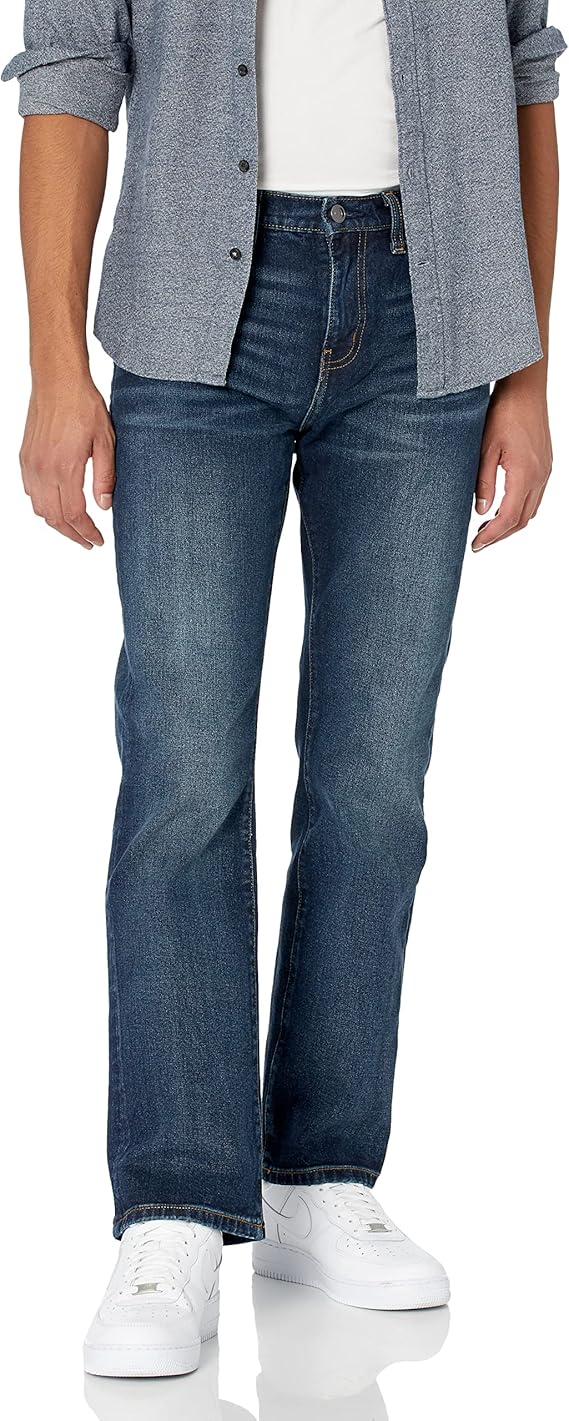 Amazon Essentials Men's Straight-Fit Bootcut Jeans - Discontinued Colours