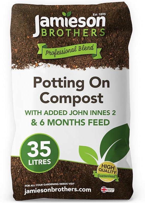 John Innes No. 2 Potting On Compost 35L Bag with 6 Months Feed for Young Plants, Plug Plants, Houseplants and Repotting by Jamieson Brothers