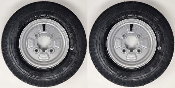 BITS4REASONS STARCO KENDA K371 PREMIUM 8 INCH 4.80/4.00-8 62M 4PLY (4PR) TRAILER WHEELS & TYRES 4 INCH PCD 1 PAIR