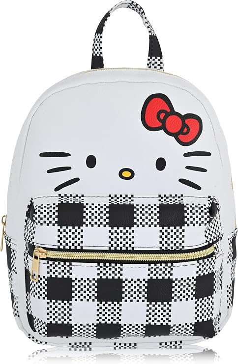 'Fast Forward Sanrio Hello Kitty Backpack for Women, Men | Cute PU Leather 10'' Hello Kitty and Friends Mini Backpack'