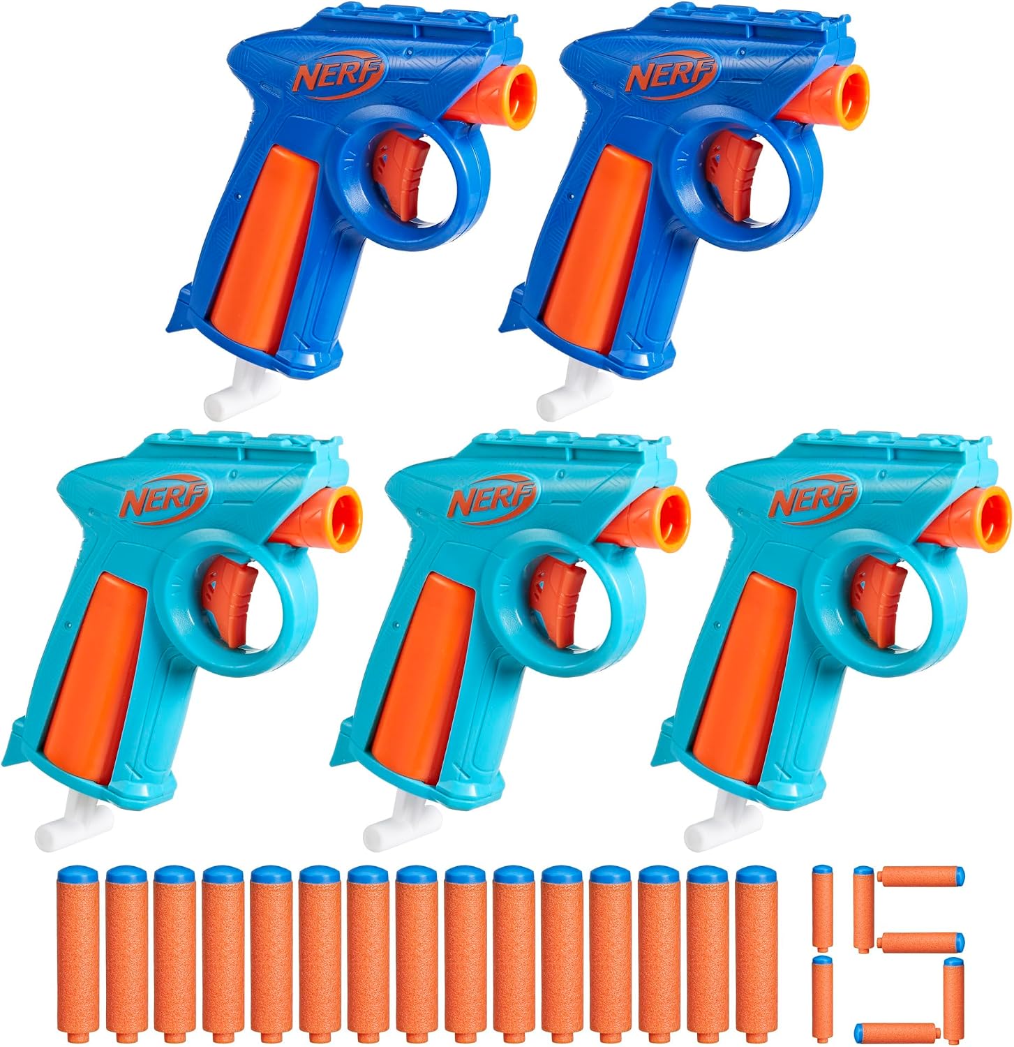 ExclusiveNERF N Series Flex Party Pack, Includes 5 N Series Blasters,  with 15 N1 Darts Exclusive to N Series, Sports Shooting Toy, Indoor & Outdoor Game, Suitable for Ages 8 and