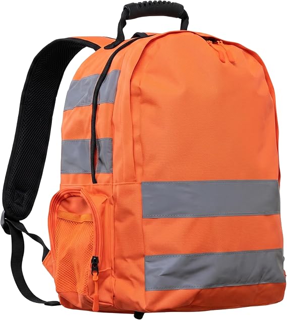 Hi Vis Backpack Reflective Rucksack Waterproof Cycling Work Safety Bag