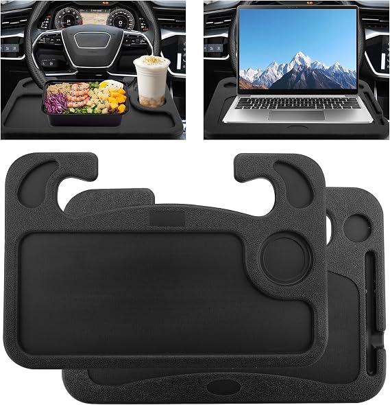 Car Steering Wheel Table,Multi-Purpose Double Sided Car Steering Wheel Tray