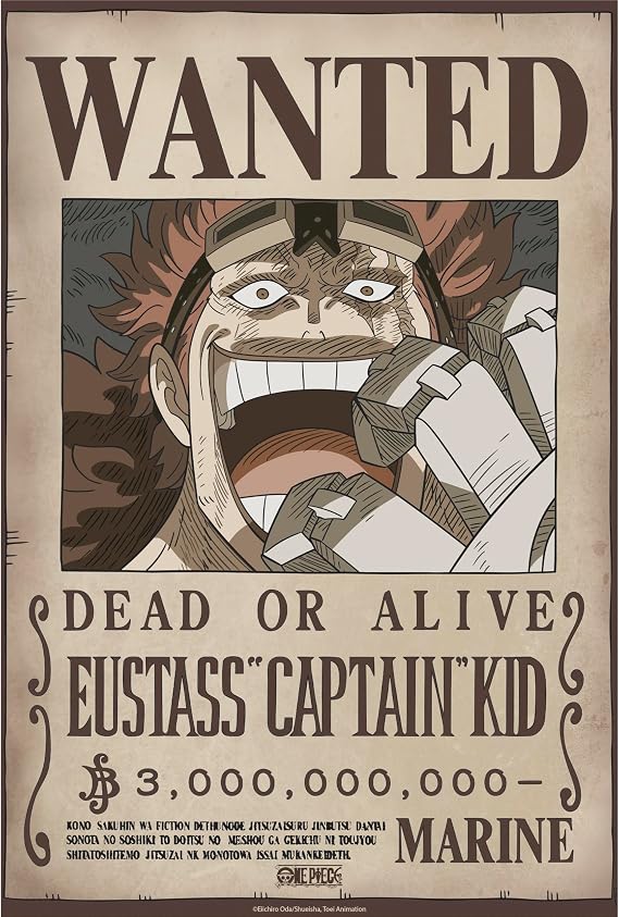 Poster Piece Wanted Kid Wano