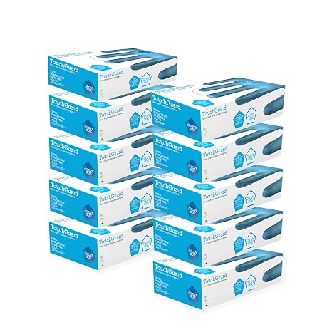 Blue Vinyl Disposable Gloves, Powder-Free, Box of 10*100, Medium