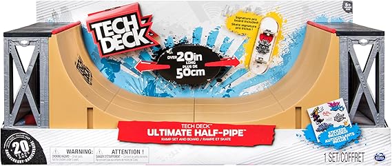 TECH DECK - The Ultimate Half-Pipe Ramp and Exclusive Primitive Pro Model Fingerboard for Ages 6+