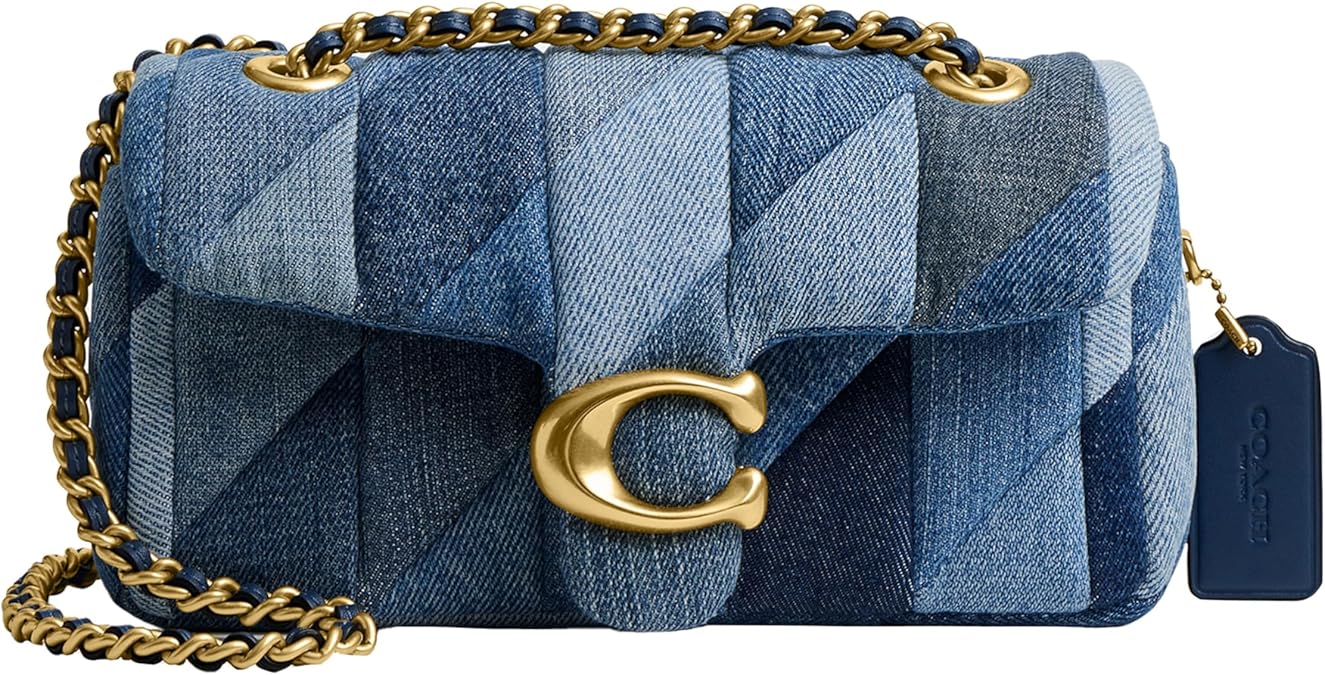 Coach Shoulder Bag, Tabby Shoulder Bag, 20 With Denim Patchwork, Women's B4/Denim Multi, B4/Denim Multi, Free size