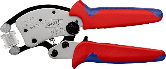 KNIPEX Twistor16 Self-Adjusting Crimping Pliers, 97 53 18 SB