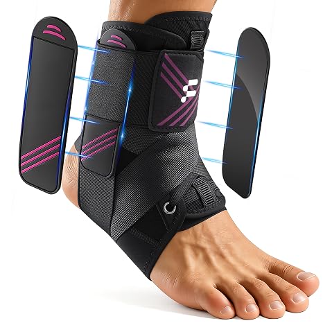 Fitomo Ultra-Thin Ankle Support for Sprained Ankle, Slim Fit ＆ Breathable