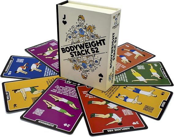 52 Weight Exercise Cards: Workout Playing Cards Game