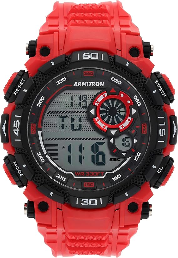 Armitron Sport Men's Digital Chronograph Resin Strap Watch, 40/8397