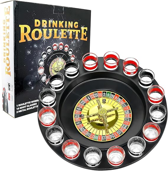 Drinking Roulette incl. 16 shot glasses
