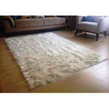 Akrilik Kuzu Kürkü Post Halı Krem (80x150 cm)
