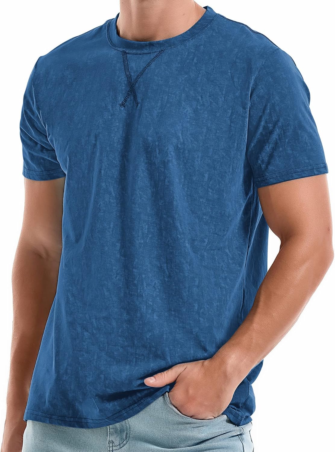 RONOMO Mens Basic V-Neck T-Shirt