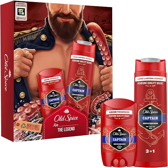 Old Spice Captain Deo Stick 50 ml ve Duş Jeli 250 ml