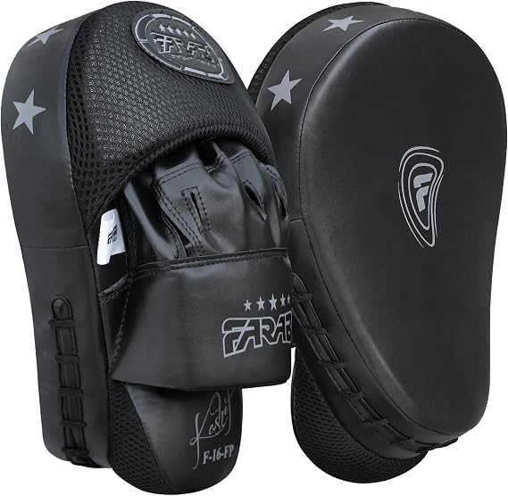 Farabi Sports Box Pads Curved Punching Mitts Pads - Boxing Pads for Boxing Muay Thai Training