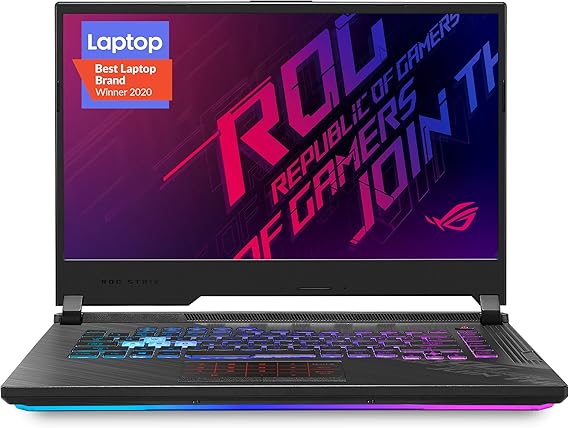 ASUS ROG Strix G15 (2020) Gaming Laptop, 15.6” 144Hz FHD IPS Type Display, NVIDIA GeForce RTX 2060, Intel Core i7-10750H, 16GB DDR4, 512GB PCIe NVMe SSD, RGB Keyboard, Windows 10 Home, G512LV-ES74