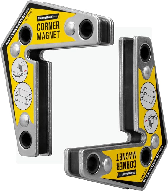 Strong Hand Tools MST327 Corner Magnets Twin Pack, 3.25-Inch x 3.75-Inch